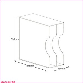 스토비투 투명 고급 아크릴 LP 엘피 랙 보관함 수납장 엘피판 수납함 레코드판 진열장, 2칸, 단일사이즈