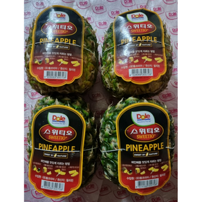 [Dole 정품] 스위티오 파인애플 800g내외, 1박스, 3kg(4과)