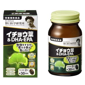 노구치의학연구소 은행잎 & DHA EPA 소프트 캡슐 510mg, 1개, 60정