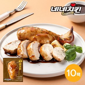 [네네치킨] 네꼬닭 갈비맛 닭가슴살 100g 10팩, 10개