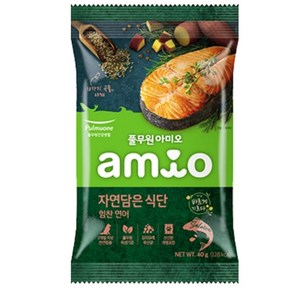 풀무원 아미오 자연담은식단 강아지 힘찬연어, 연어, 40g, 1개