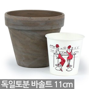 세인화분 독일토분 바솔트 표준형 11호 화분 - 11cm 독일 토분 토기분 토분화분 화분토분 독일화분 다육이 선인장 다육화분 미니화분 황토색화분