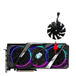 GIGABYTE Aous Gefoce RTX 2060 2070 2080 Ti Supe 8G 그래픽 카드 냉각용 냉각 팬 교체 95mm PLD10015B12H 신제품, 3) C