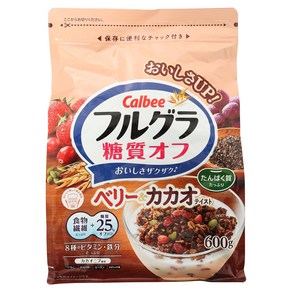 가루비 후루구라 당질 오프 베리 & 카카오 맛, 600g, 1개