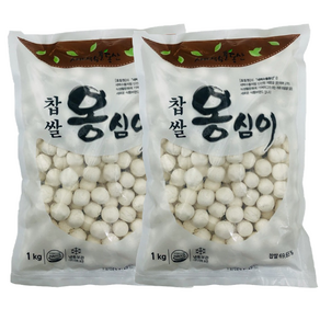 새벽수풀동산 찹쌀 옹심이 1kg x2봉 동지 팥죽, 2개