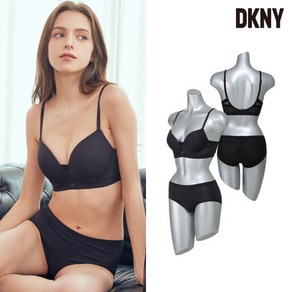 [DKNY] 어반 부티크 콜렉션 여성 브라팬티 2종 블랙