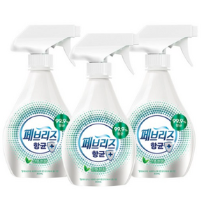 페브리즈 항균플러스 섬유탈취제 산뜻한향 본품, 360ml, 3개