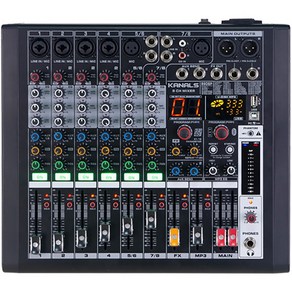 카날스 BKG-80 8Ch오디오 믹서 블루투스 MP3 녹음재생