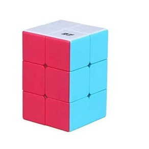 [Picube] QiYi 2x2x3 매직 큐브 블랙 전문 마술 속도 퍼즐 Cubo Kids Educational Funny Toys, 03 223 Stickeless, 1개