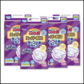 군 슈퍼빅 테이프형 기저귀 남녀공용, 빅형(Big), 112매