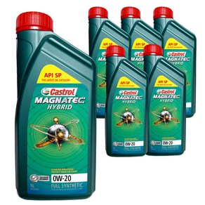 캐스트롤 마그네텍 HYBRID 합성엔진오일 0W-20 1L 6개 | Castrol Magnatec Hybrid Synthetic Oil 0W-20 1L 6P