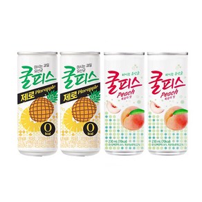 동원 쿨피스 복숭아 230ml 30캔 + 동원 쿨피스 파인애플 230ml 30캔, 60개