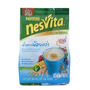 Nesvita Instant Ceeal Lowe Suga Fibe (14 Sachets X 26 G.) 네스비타 인스턴트 시리얼 저당섬유 (14포 X 26G), 1개, 544.31g