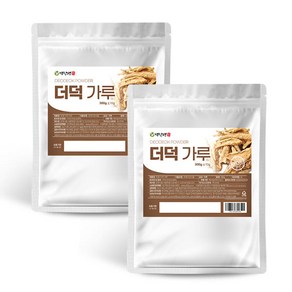 백장생 국내산 더덕 가루 분말, 300g, 2개