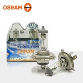 OSRAM 오스람 정품 할로겐 램프 12V 고와트 H4(100 80W), 1세트