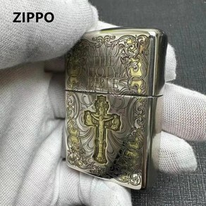 ZIPPO 지포 라이터 빈센조 클래식 라이타 콘스탄틴 빈티지 메탈 신기한 디자인 예수 사제 갈망 방풍 컬렉션 상자