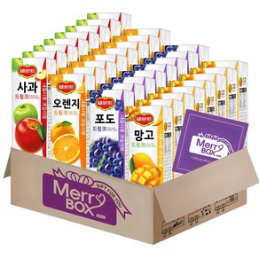 델몬트 드링크 망고8+오렌지8+포도8+사과8 총32개, 1세트, 190ml