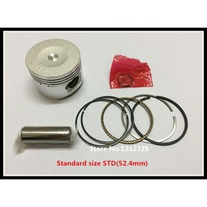 152QMI 엔진 바이크오토바이 스쿠터 atv GY6125 피스톤 링 직경 52.4mm 핀 15mm, [05] Standad STD, 1개