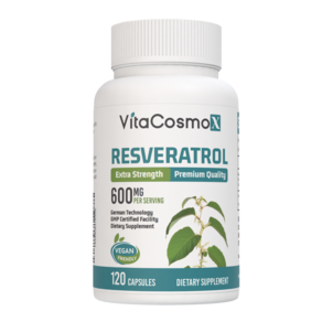 미국직배송 VitaCosmoX 비타코스모 트랜스 레스베라트롤 600mg, 1개, 120정