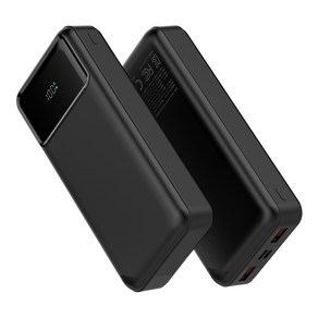 프롭스 22.5W PD 고속충전 LED잔량표시 대용량 보조배터리 20000mAh 차지고, 블랙(PFB100B20)