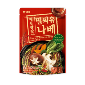 샘표 매콤칼칼 밀푀유나베 육수, 500g, 6개