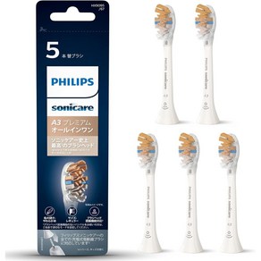 필립스 PHILIPS 소닉케어 전동칫솔 교체용 브러쉬 A3 프리미엄 올인원 3-8개세트, 3개, 화이트