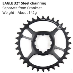 SRAM-12 S 12 단 NX SX 이글 체인링 30T 32T 34T 38T 스틸 체인 휠 크랭크 세트 분리 6mm 3mm 오프셋 부스트, [01] 34T 6mm fo DM, 1개