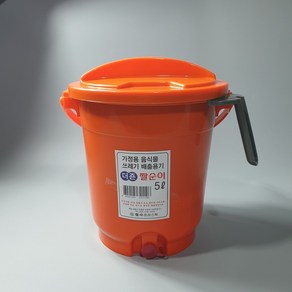 더존 음식물 쓰레기통 5L 가정용 음식물 배출용기, 연두색