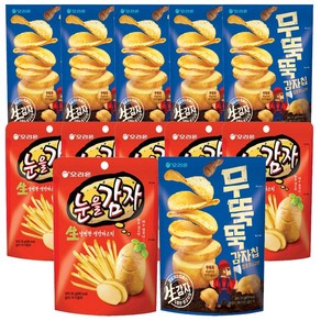 오리온 무뚝뚝감자칩 60g x 6p + 눈을감자 56g x 6p, 1세트