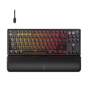 [커세어] K70 래피드트리거 PRO TKL MGX 유선 블랙 게이밍 기계식 키보드 / 게이밍 마우스패드 증정