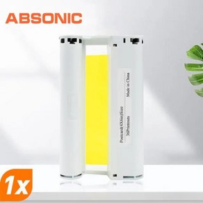 Absonic 잉크 카트리지 호환 셀피 CP1500 CP1300 캐논 CP1200 CP910 CP900 포토 프린터 KP108IN KP-36IN 6 인치 1 개, [01] 1PK Ink, 04 1PK Ink