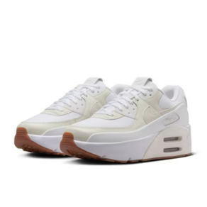 국내매장품 NIKE SNKRS 나이키 우먼스 에어맥스 90 LV8 화이트 올백 키높이운동화