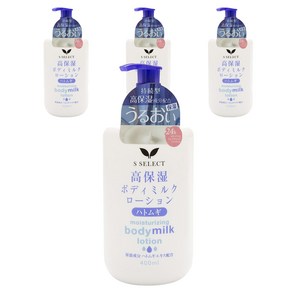 에스셀렉트 모이스쳐라이징 바디 밀크 로션 하또무기, 4개, 400ml