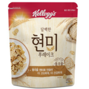 켈로그 담백한 현미 푸레이크 시리얼, 550g, 6개