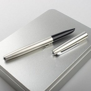 Jinhao 911 스테인리스 스틸 클래식 바디 매우 미세한 만년필 사무실 학용품 재무 팁 0.38mm, 없음, 3) ONE PEN - dak tip 0.38MM