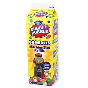 Dubble Bubble Gumball Machine Refill Caton - Bulk Dubble Bubble Gumball Machine 리필 상자 - 대량 풍선껌 공 -, 1개, 566g