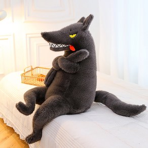 늑대 인형 애착 장식품 귀여운 동물 애착인형 귀여운선물, 32cm, 1개