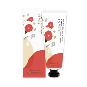 [본사직영] 제주이야기 플라워 핸드크림 45ml 동백향 손보습 기능성인증, 1개