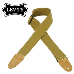 Levys - Classic Cotton Guitar Strap / 기타 & 베이스 스트랩 (MC8-TAN)