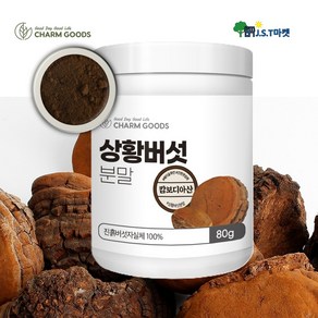 자연산 상황버섯 분말 100% 상황버섯가루 야생 상황버섯 베타글루칸 풍부, 1개, 80g