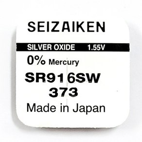 세이코 세자이켄 SR 무수은전지 시계배터리 373 (SR916SW) - 1알