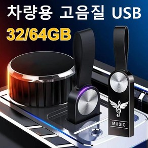 외장하드64GB 차량용 무손실 음악 USB 고음질 노래 팝 휴대용 메모리, 32GB = 3000곡, 비드 체인&어댑터&나무 케이스