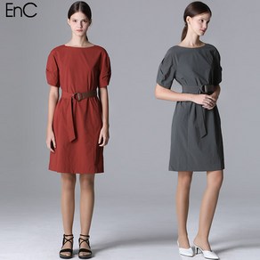 EnC [EnC] 헤링본 벨티드 울코트