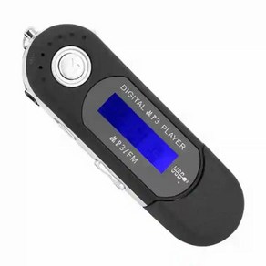 MP3플레이어 휴대용 음악 USB LCD 화면 음성 메모리 카드 블랙 블루 화이트, 2) Black