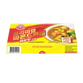 오뚜기 프리미엄 바몬드카레 고형 매운맛 200g, 1개