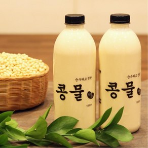 100% 국내산 순수하고 진한 콩물 1000ml x 2ea, 1L