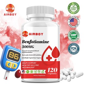 Aiboy 벤포티아민 300mg L-류신 40mg 60/120캡슐, 120정, 1개