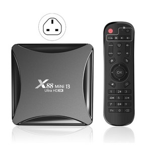 TV 셋톱박스 안드로이드셋탑박스 OTT셋톱박스 573A 상자 Andoid13 X, 4.UK Plug, 1개