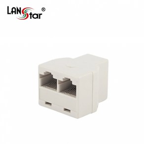 CAT.5E RJ45 랜선 연장 젠더 Y형 커플러 LS-CUP-YD8C, 1개