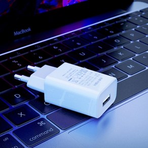 휴대폰 충전기 충전 어댑터 USB 코드, 5V 1A_화이트, 1개